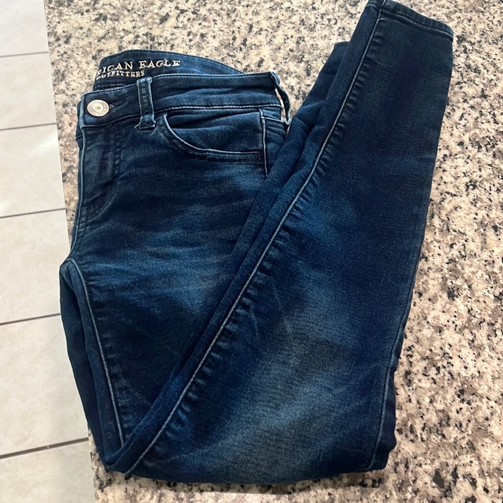 American eagle super stretch low rise denim